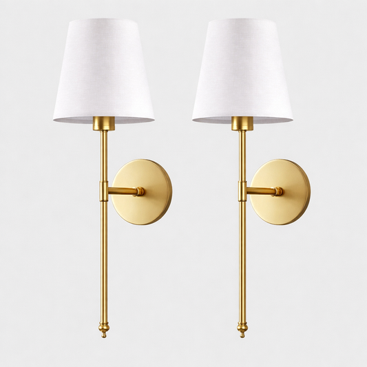 Stockholm Gold Wall Sconce (Set of 2)