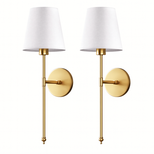 Stockholm Gold Wall Sconce (Set of 2)