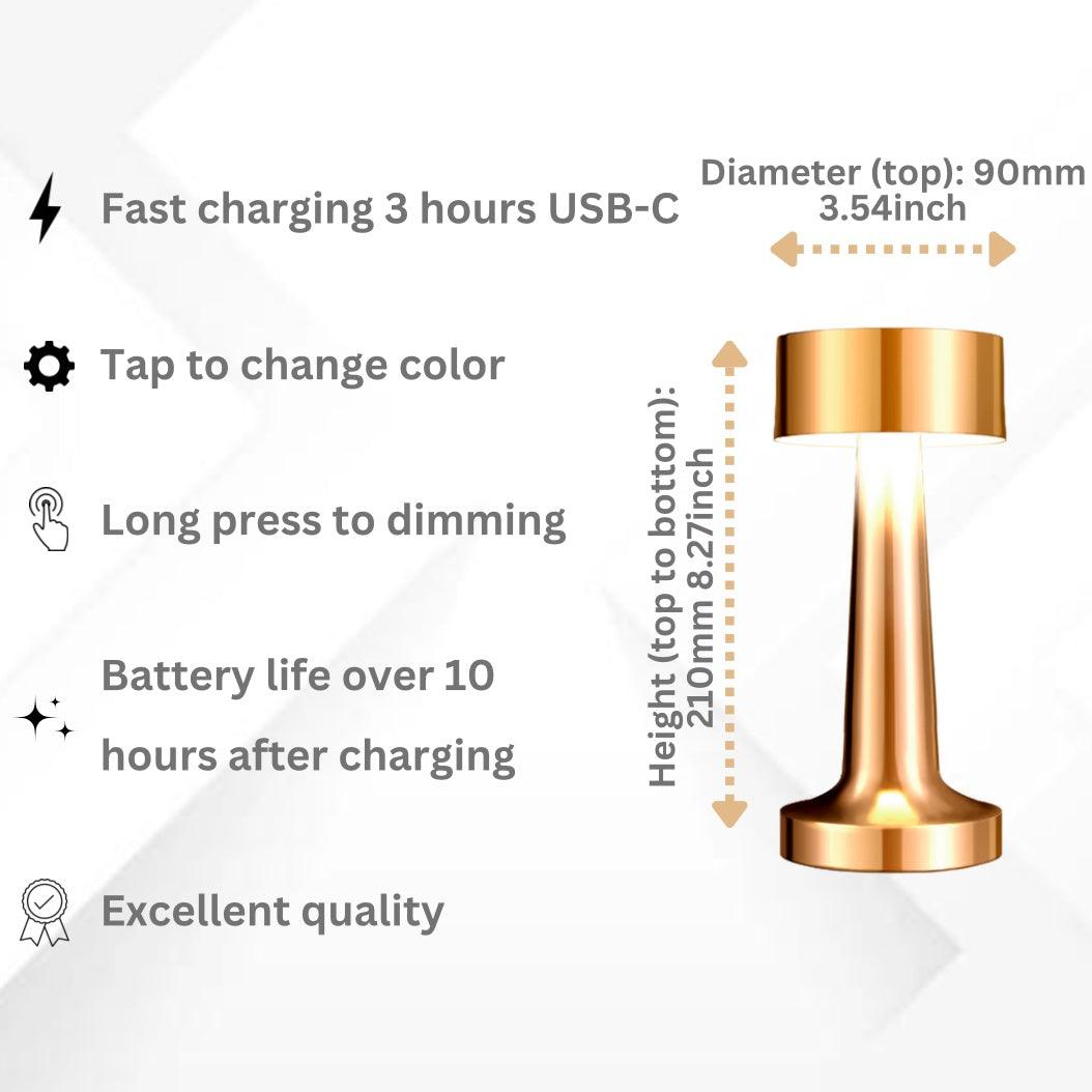 Table lamp Dublin - Lights Stockholm -Modern cordless LED table lamp with touch sensor – Lights Stockholm(Modern trådlös LED-bordslampa med touchsensor – Luminária de mesa LED sem fio moderna com sensor de toque – Moderni langaton LED-pöytälamppu kosketusanturilla – Moderne trådløs LED-bordlampe med berøringssensor – Moderne trådløs LED-bordlampe med touch-funktion – Moderna lámpara de mesa LED inalámbrica con sensor táctil – Moderne kabellose LED-Tischlampe mit Touch-Sensor)