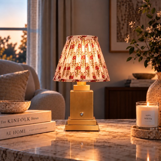 Stockholm Classic Gold - Rose Garden Rechargeable Table Lamp