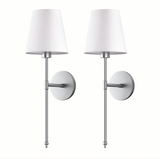 Stockholm Silver Wall Sconce (Set of 2)