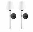 Stockholm Black Wall Sconce (Set of 2)