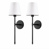 Stockholm Black Wall Sconce (Set of 2)