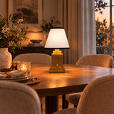 Lampu Meja Boleh Cas Semula Stockholm Classic Gold - Classic Noir