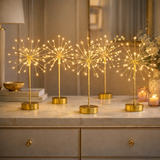 x6 Mini decorazione da tavolo Starburst Gold