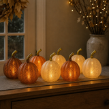 x6 Large Glass Table Pumpkin Lights