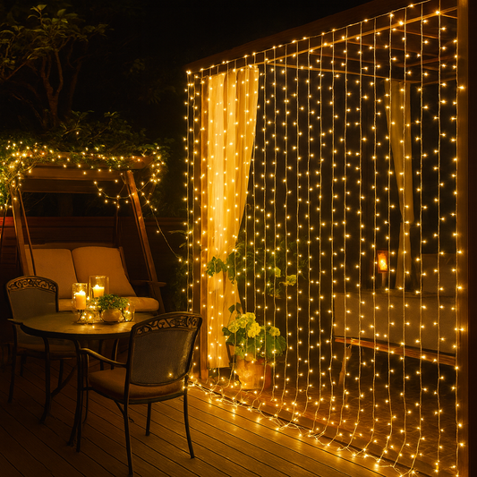 Nordic Luxe LED String Curtain
