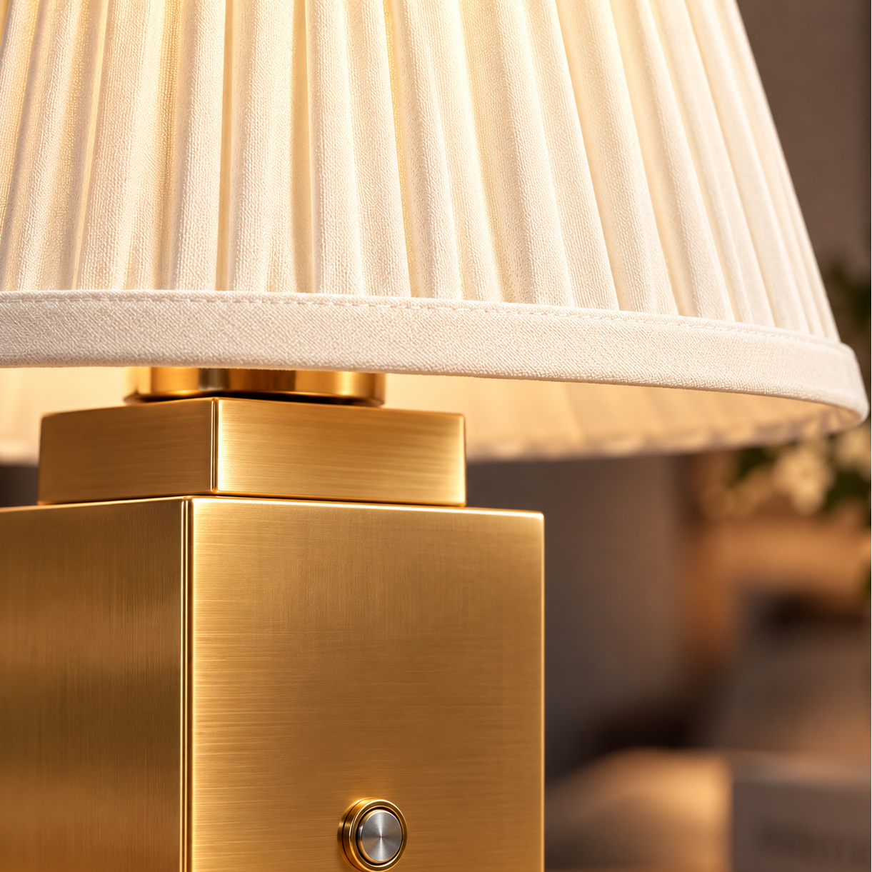 Lámpara de mesa recargable Stockholm Classic Gold - Mayfair Shade