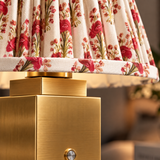 Lámpara de mesa recargable Stockholm dorado clásico - Jardín de Rosas