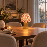 Lámpara de mesa recargable Stockholm dorado clásico - Jardín de Rosas