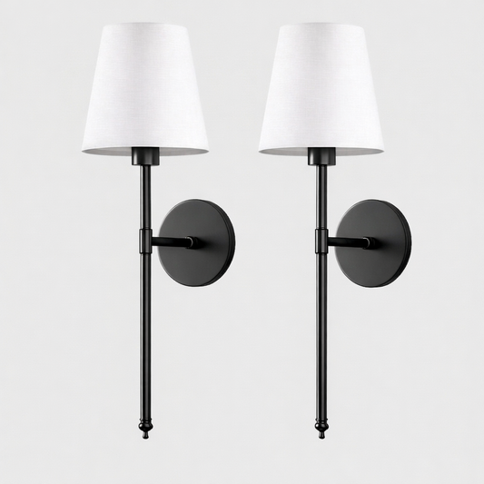 Stockholm Black Wall Sconce (Set of 2)