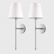 Stockholm Silver Wall Sconce (Set of 2)