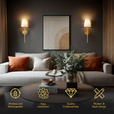 Stockholm Black Wall Sconce (Set of 2)