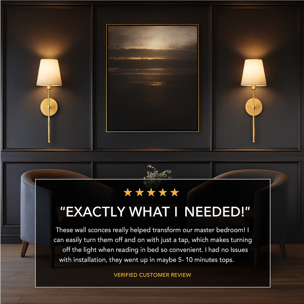 Stockholm Black Wall Sconce (Set of 2)