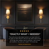 Stockholm Black Wall Sconce (Set of 2)