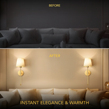 Stockholm Black Wall Sconce (Set of 2)