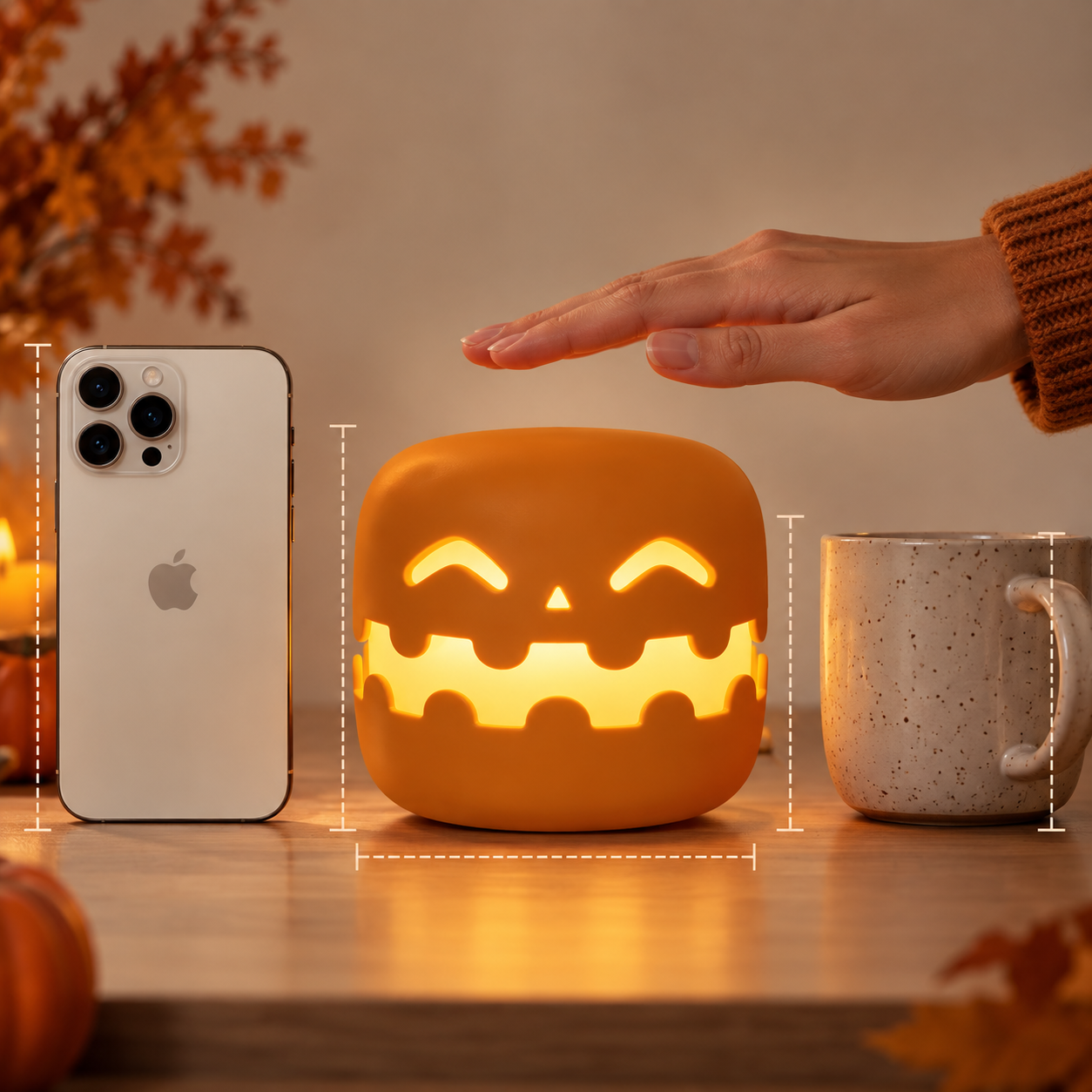 Pumpkin Glow LED Night Light