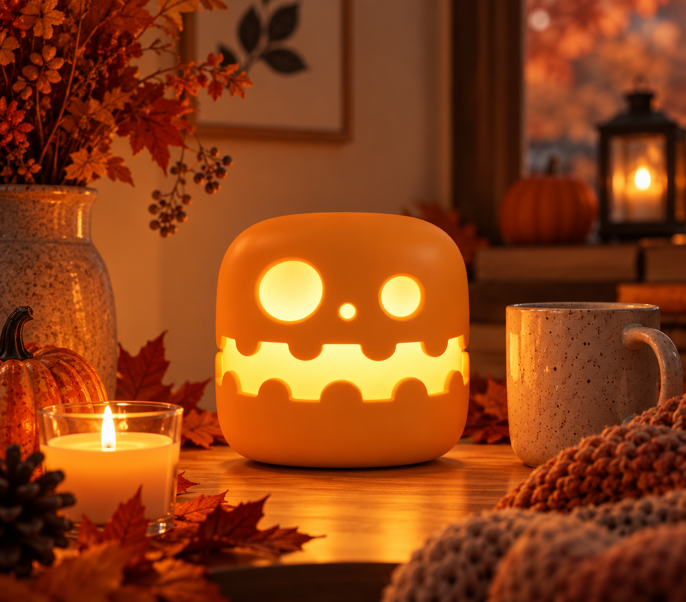 Pumpkin Glow LED Night Light
