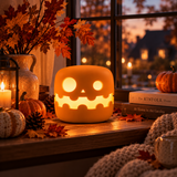 Luz nocturna LED con brillo de calabaza