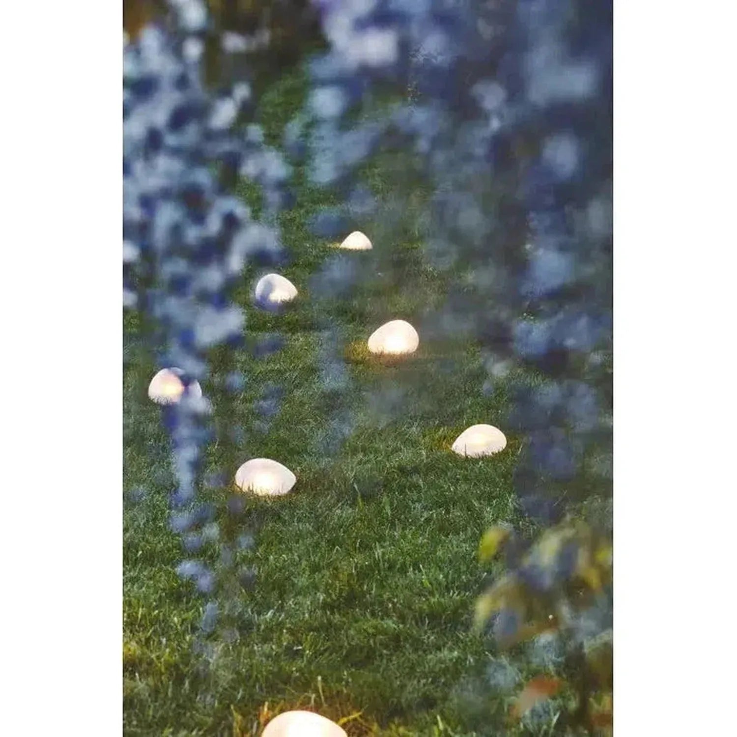 x12 Solar Glass Pebble Lights