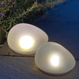 x12 Solar Glass Pebble Lights