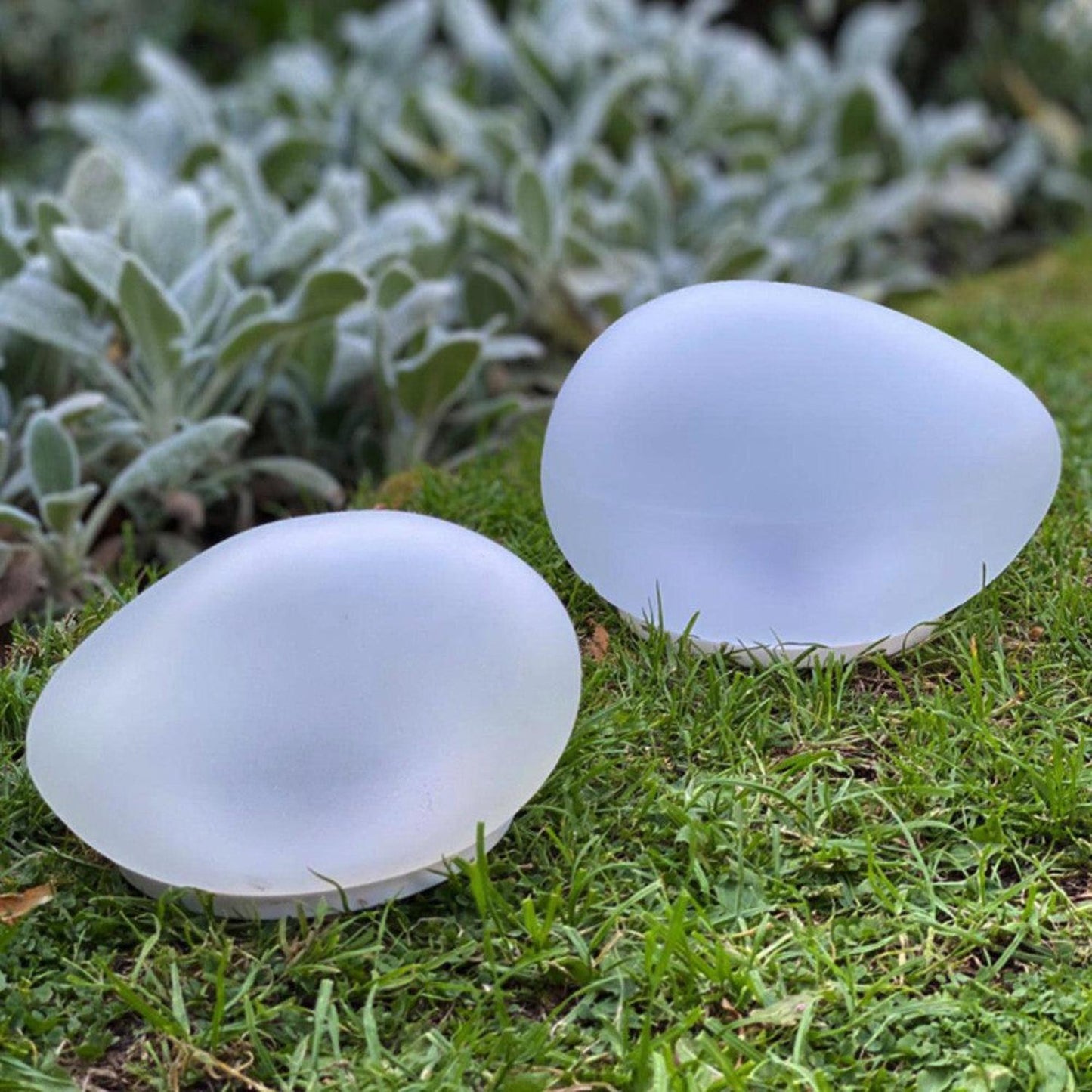 x12 Solar Glass Pebble Lights