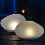 x12 Solar Glass Pebble Lights